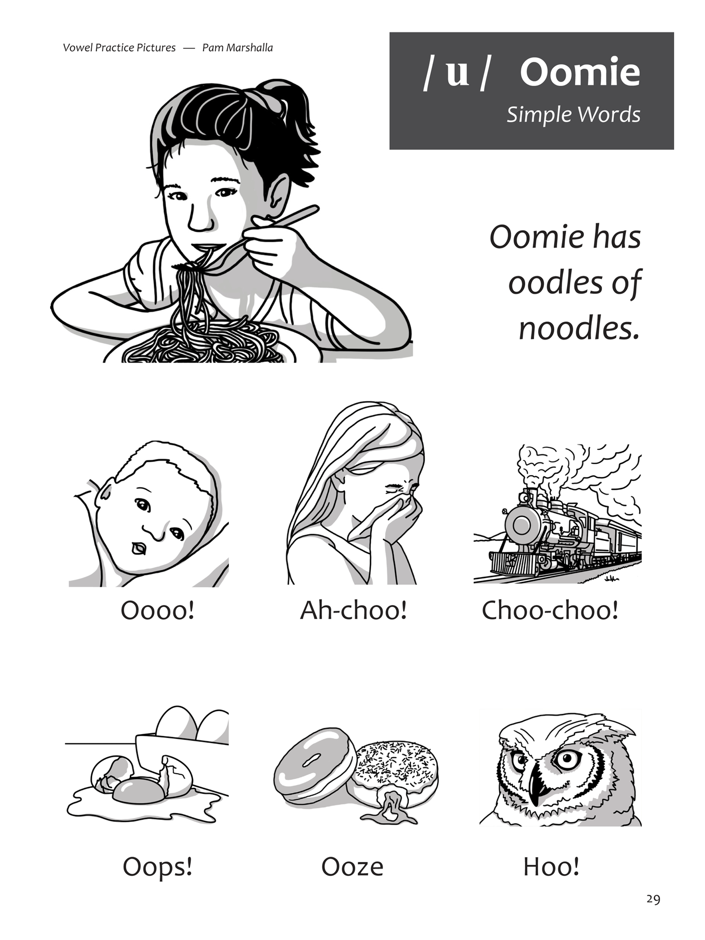Vowel Practice Pictures - Talk-Tools