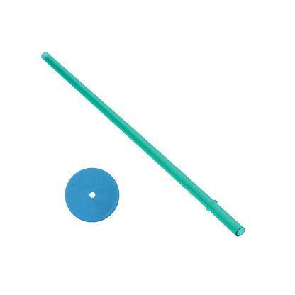 Straw with Blue Lip Block-Talktools