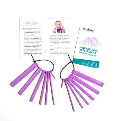 Sensory Friendly Bite Blocks (Purple)-Talktools