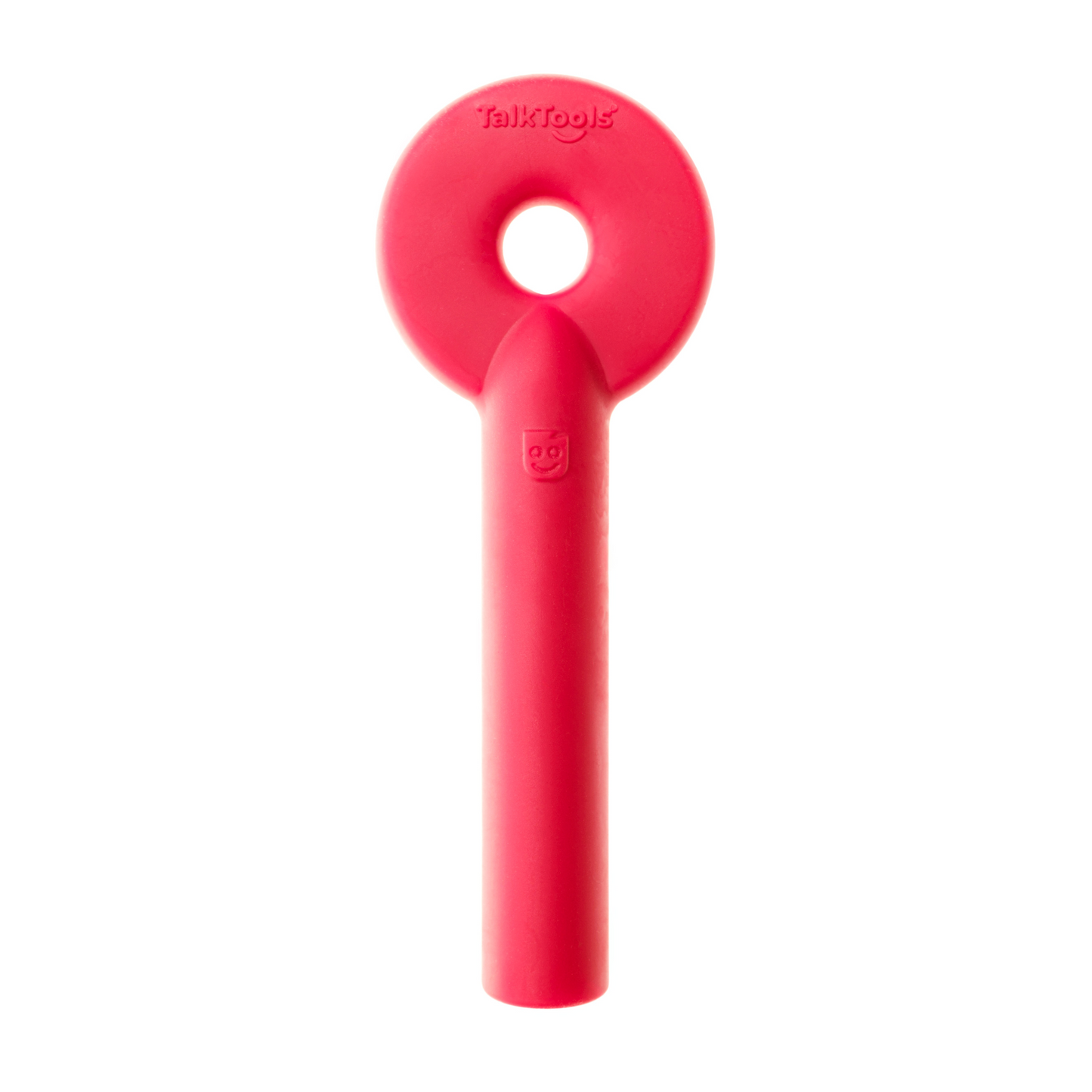 TalkTools Bite Tube - Red in use