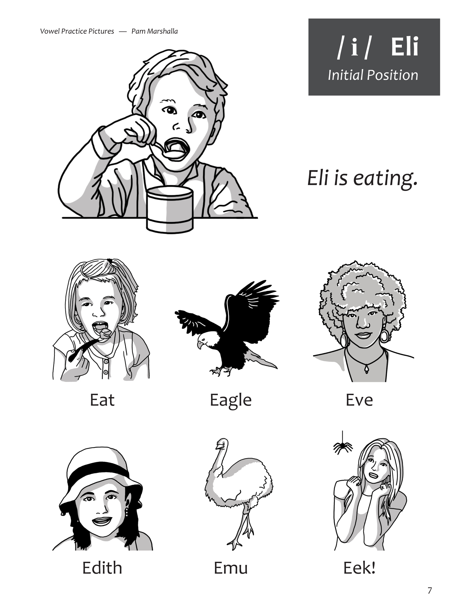 Vowel Practice Pictures -  Talk-Tools
